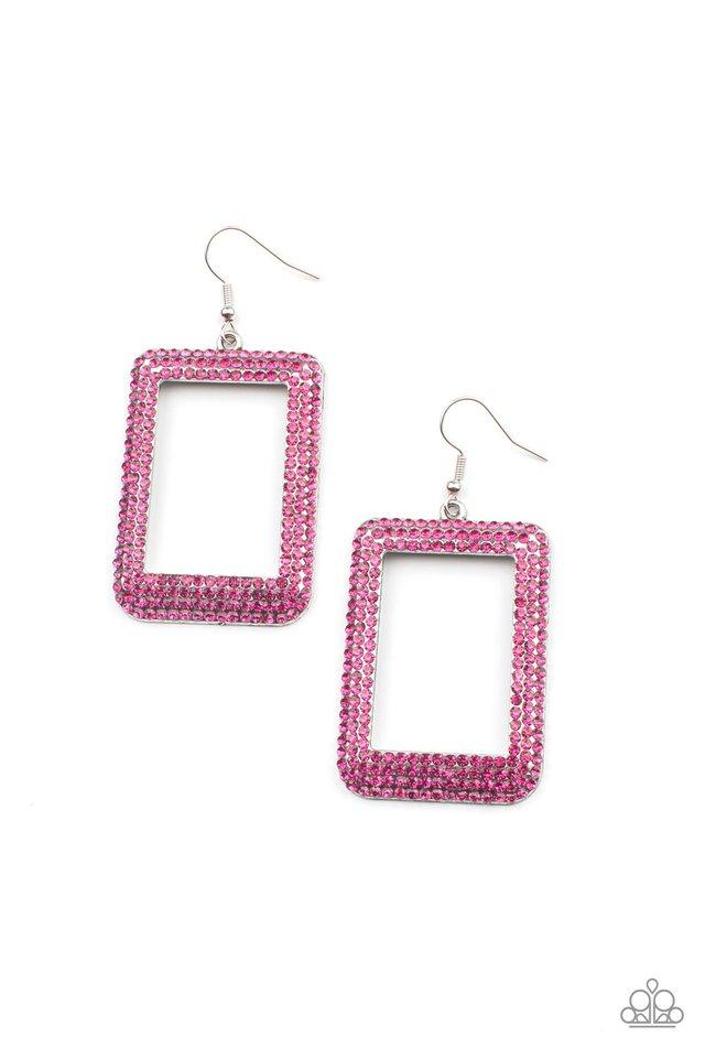 Earring ~ World FRAME-ous - Pink